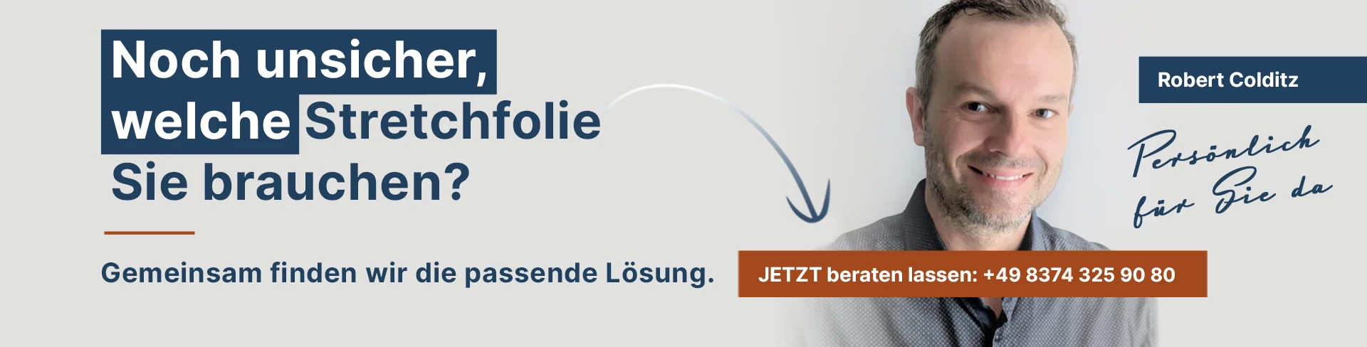 Pers&ouml;nliche Beratung zur passenden Maschinenstretchfolie