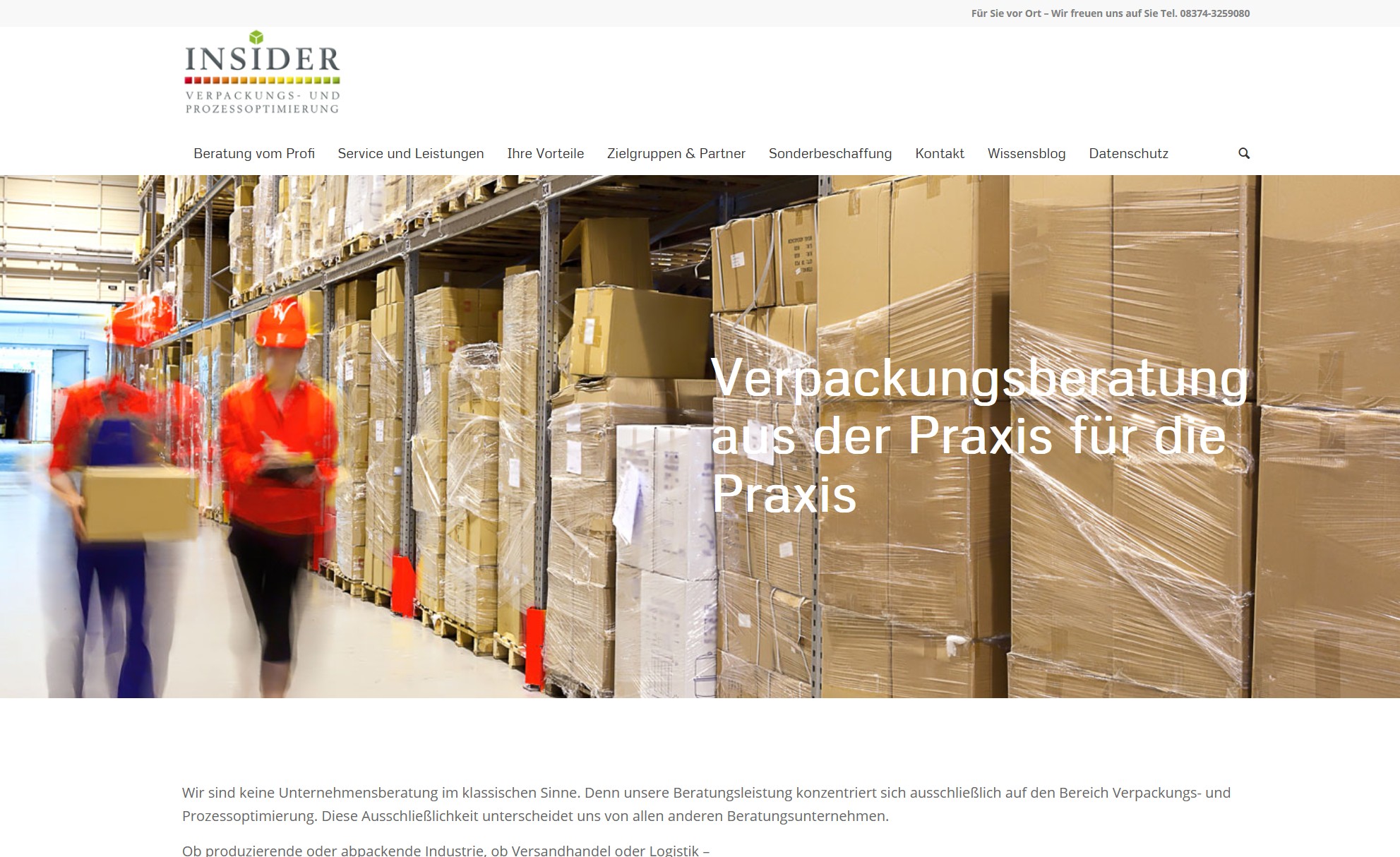 Verpackungs-Insider – Verpackungsberatung und Optimierung von Verpackungsprozessen