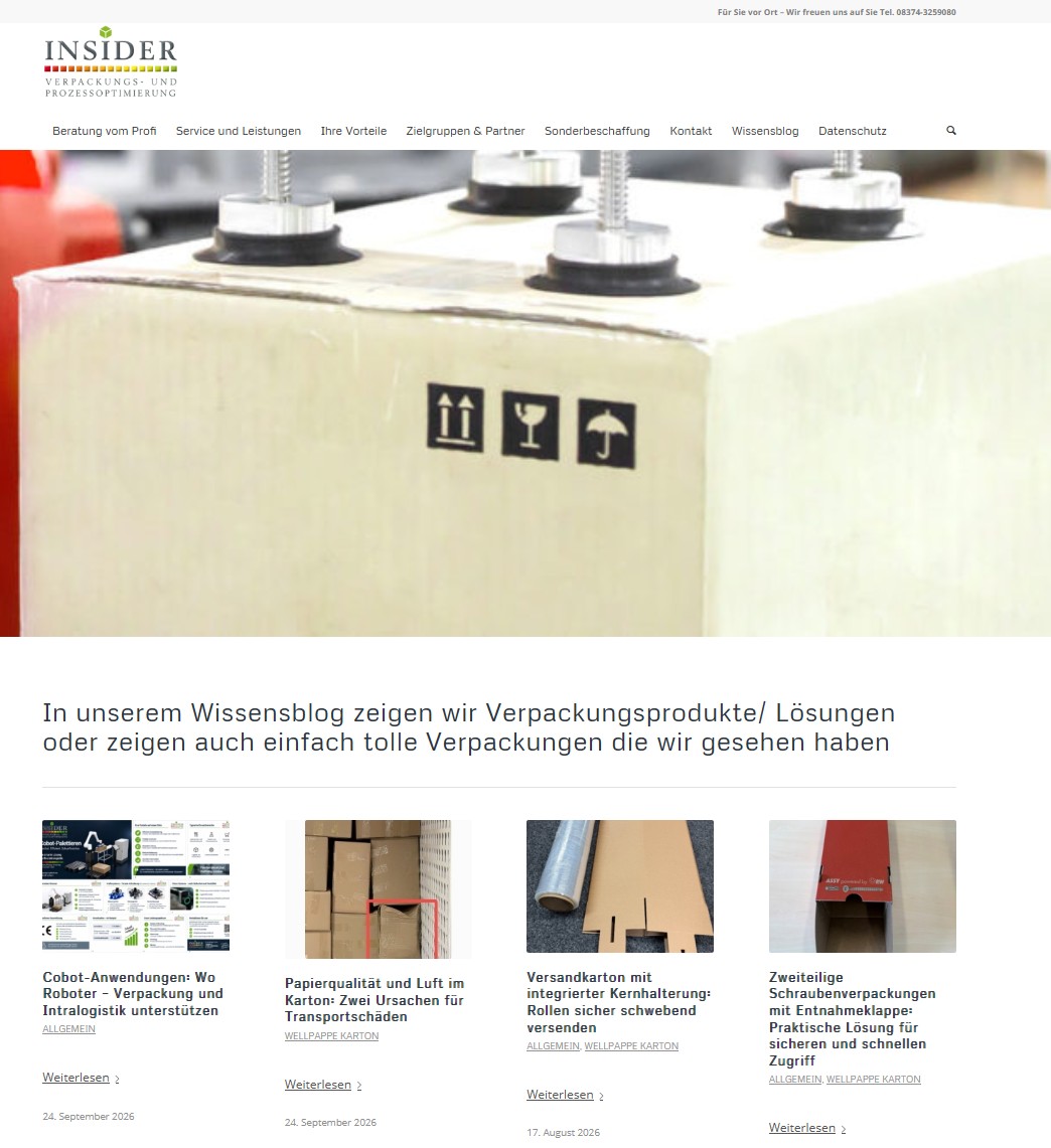 Wissensblog von Verpackungs-Insider zu Verpackungen und Verpackungsprozessen