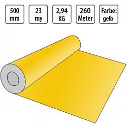 gelbe Handstretchfolie 23my - 500mm x 260m 