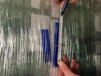 Balken Maschinenstretchfolie zur Messung meiner Vorreckeinrichtung 