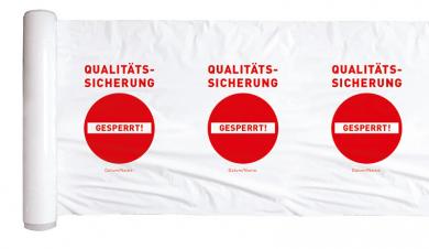 Gesperrt durch Qualitätssicherung - bedruckte Stretchfolie 