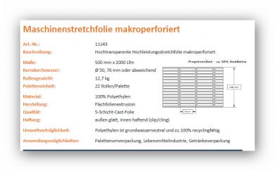 Flexx Air M Standard 2.0 Hochleistungs-Maschinenstretchfolie makroperforiert 