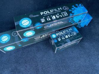 Antivirale Oberflächenschutzfolie, 25 m auf Rolle, 50 cm breit, selbsthaftend, transparent 