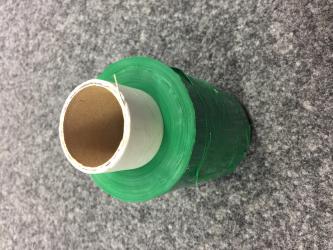 grün - Bündelstretchfolie opak grün 23my, 100mm x 150m 