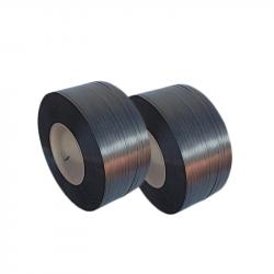 PP Umreifungsband 12 x 0,55 mm x 3000 m, geprägt, Farbe: schwarz 
