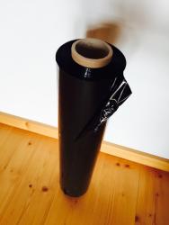 farbige Handstretchfolie 450mm x 20my x 300m schwarz opak 
