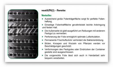 ventiLITE(!) <florette>  gelochte Handstretchfolie 