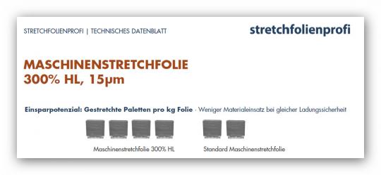 Nano Maschinenstretchfolie 300% HL 
