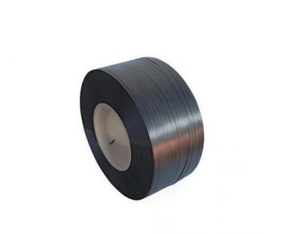 PP Umreifungsband 12 x 0,55 mm x 3000 m, geprägt, Farbe: schwarz 