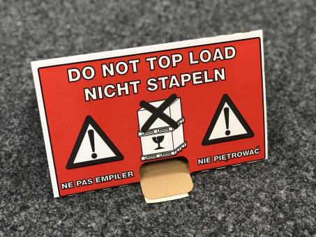 bitte nicht stapeln - Wellpapp Stapelschutz 