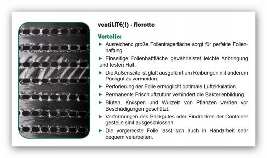 ventiLITE(!) <florette>  gelochte Handstretchfolie 