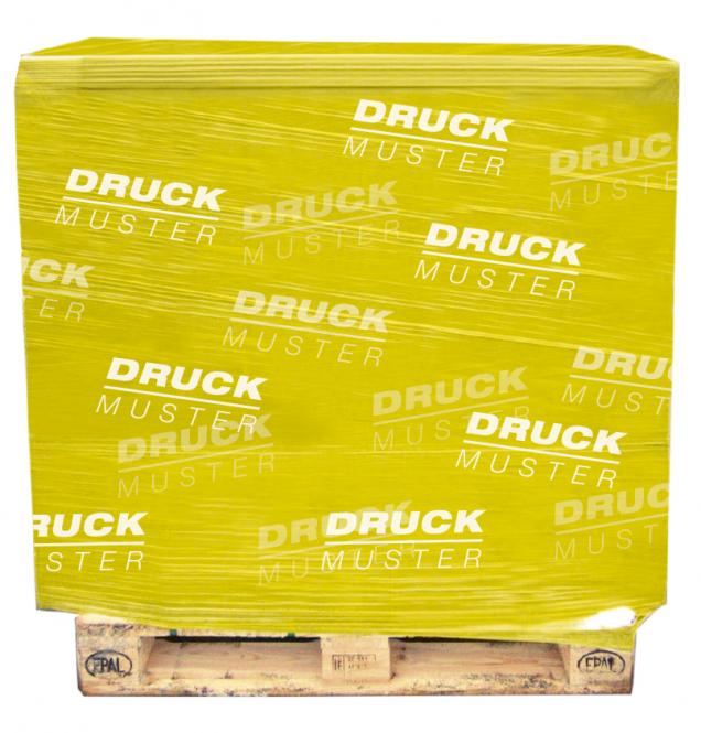 1farbig bedruckte Maschinenstretchfolie 23my - 500mm 