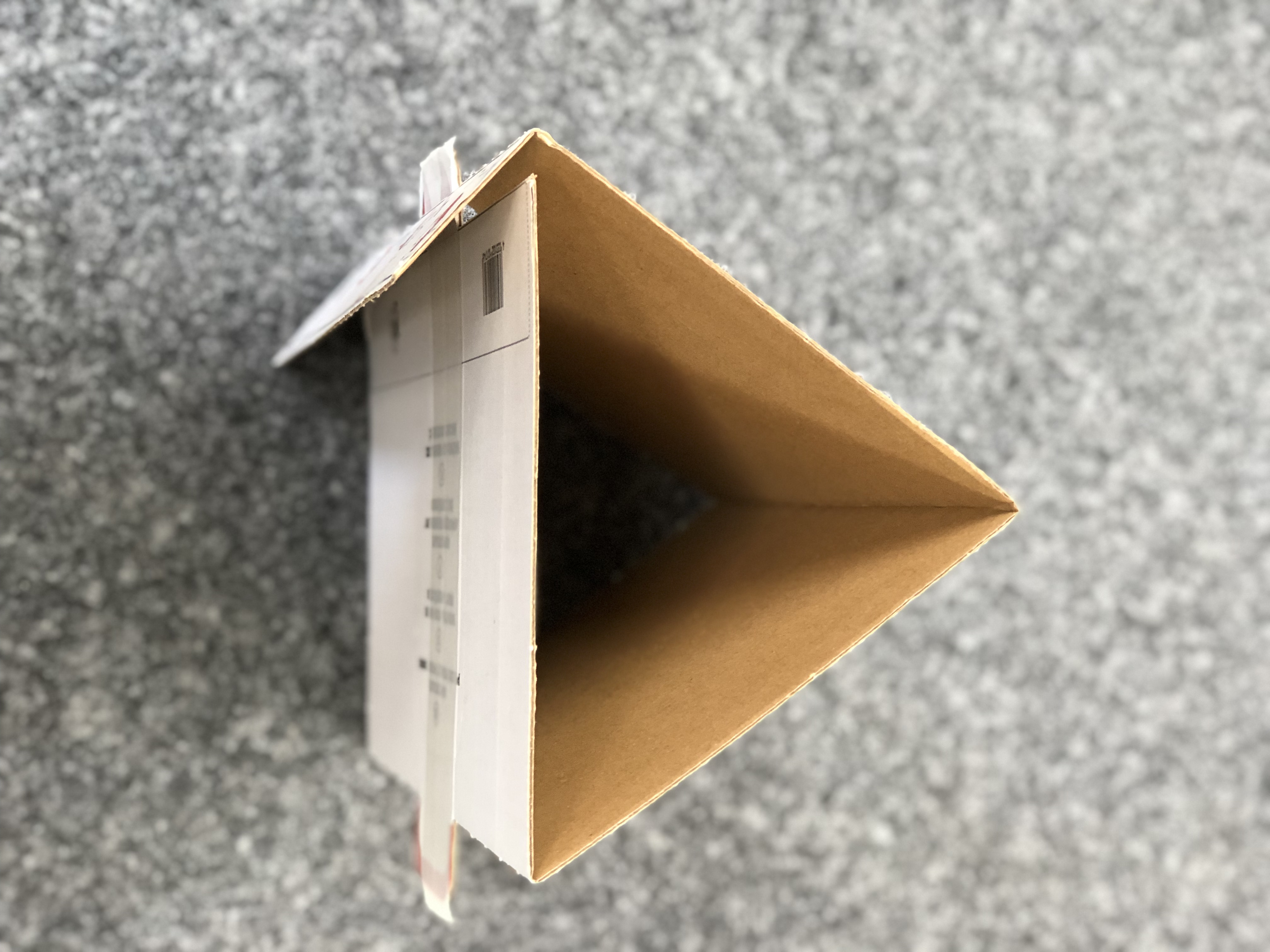 Wellpapp-Palettenhütchen Weiß/Rot - 25 Stück 'Bitte Nicht Stapeln'